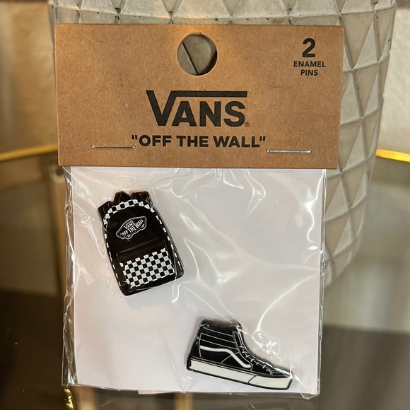 Vans Other - VANS CAST IRON PINS. NWT. SK8-Hi AND CHECKERED BACKPACK